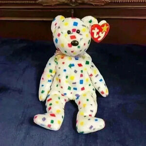 1999/2000 Ty 2K Bear Ty Beanie Baby, with errors